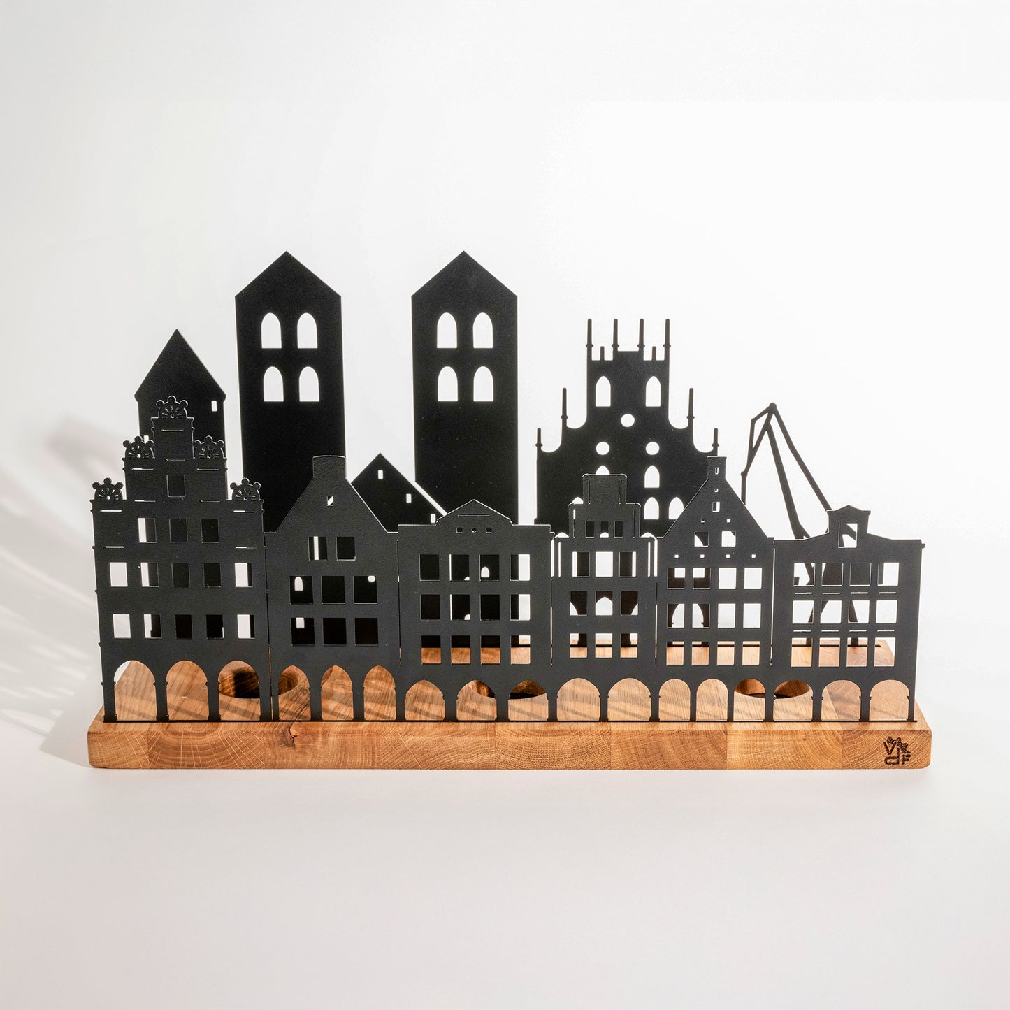 Münster Skyline Teelichthalter - Frontansicht