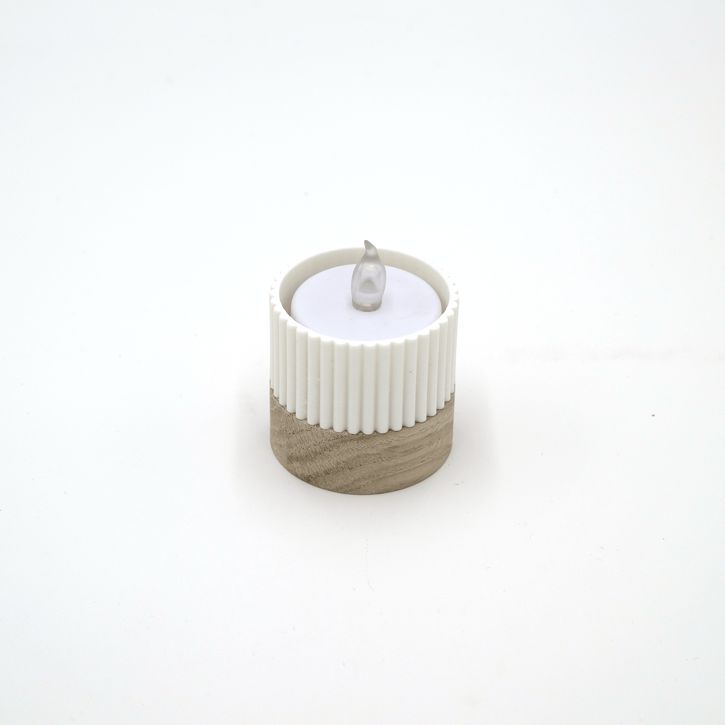 Columina "Riffled" – Design LED-Teelichthalter von der Factory