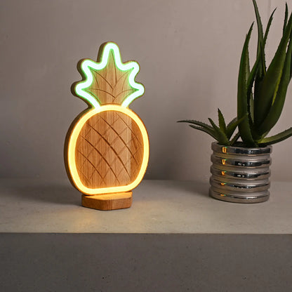 Lignulux DUAL-COLOR Anna the Pineapple – LED Neon Lamp