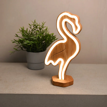 Lignulux DUAL-COLOR Frank the Flamingo – LED Neon Lamp