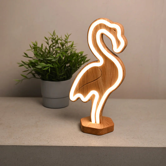 Lignulux DUAL-COLOR Frank the Flamingo – LED Neon Lamp