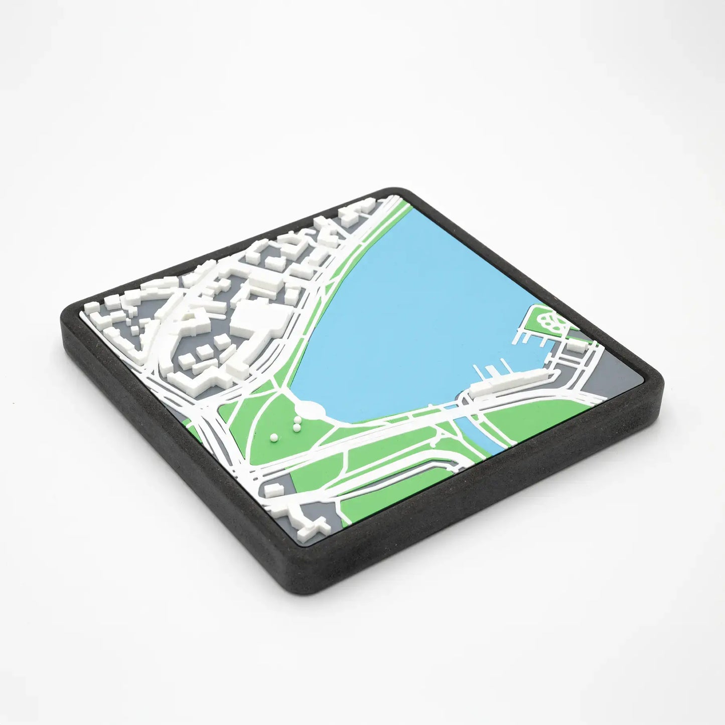Munster en 3D: Aasee - Maqueta urbana en impresion 3D