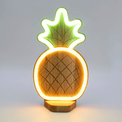 Lignulux DUAL-COLOR Anna the Pineapple – LED Neon Lamp