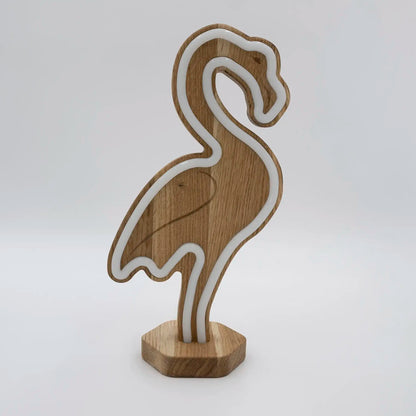 Lignulux DUAL-COLOR Frank the Flamingo – LED Neon Lamp