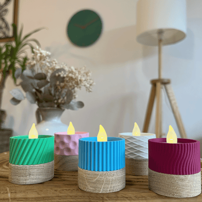Columina "Pure"  – Design LED-Teelichthalter von der Factory