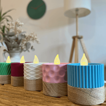 Columina "Pure"  – Design LED-Teelichthalter von der Factory