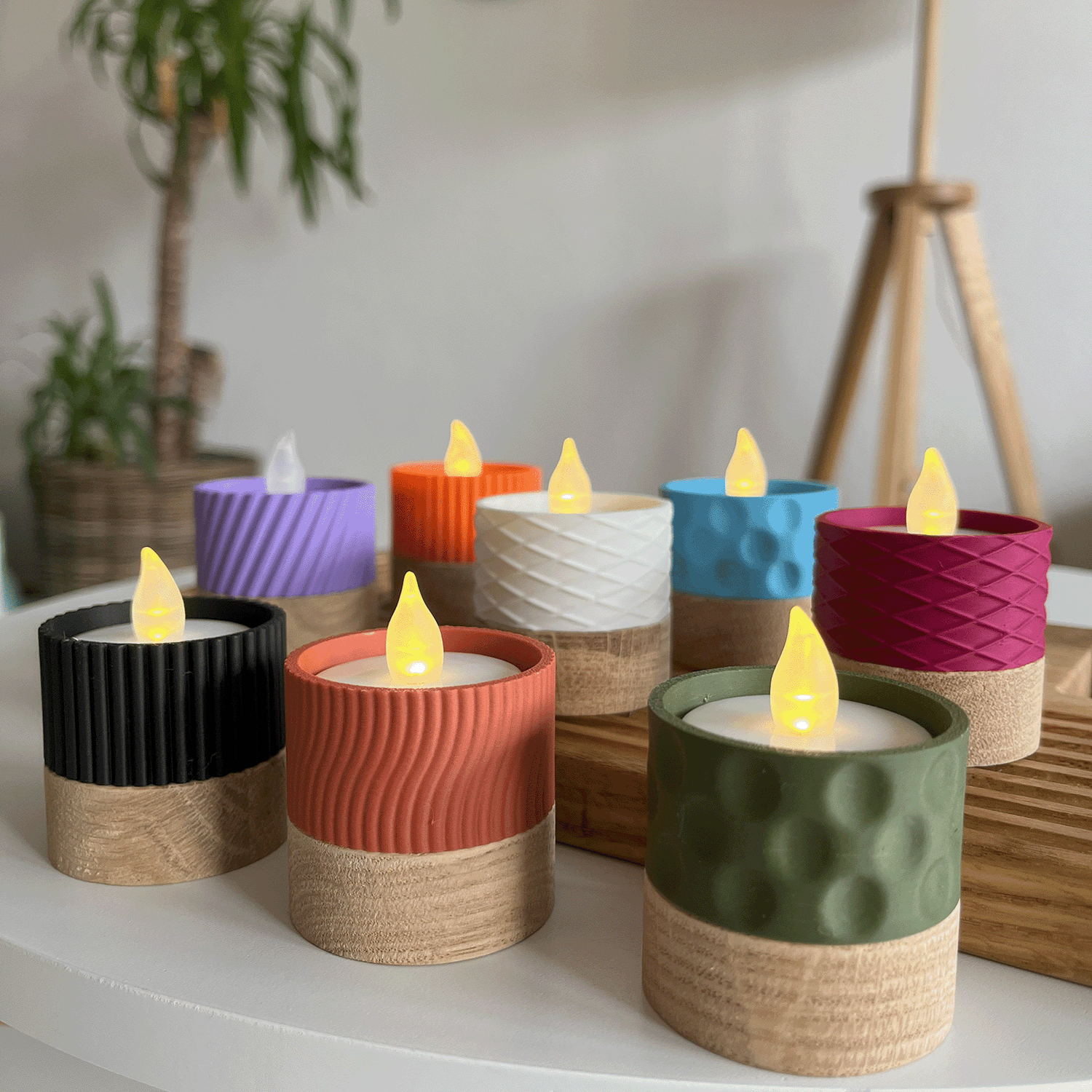 Columina "Pure"  – Design LED-Teelichthalter von der Factory