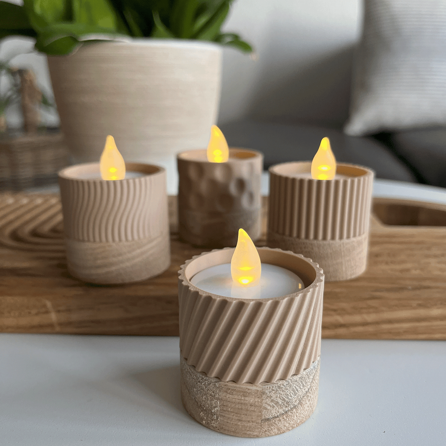 Columina "Curvy"  – Design LED-Teelichthalter von der Factory