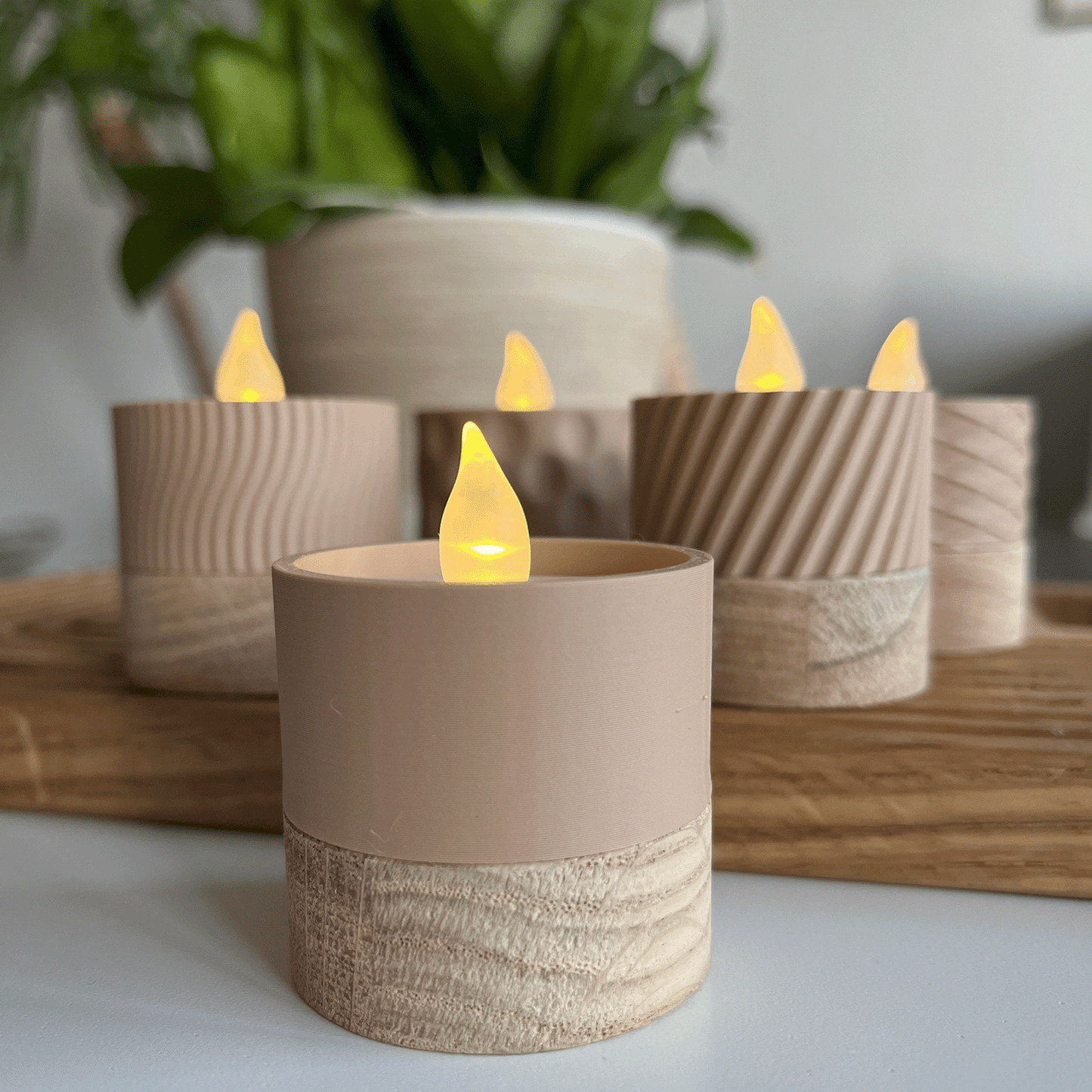 Columina "Pure"  – Design LED-Teelichthalter von der Factory