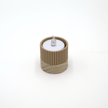 Columina "Riffled"  – Design LED-Teelichthalter von der Factory