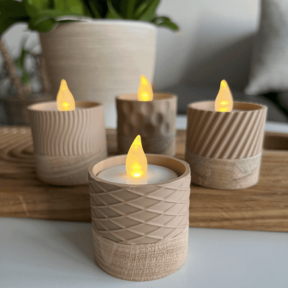 Columina "Waffles"  – Design LED-Teelichthalter von der Factory