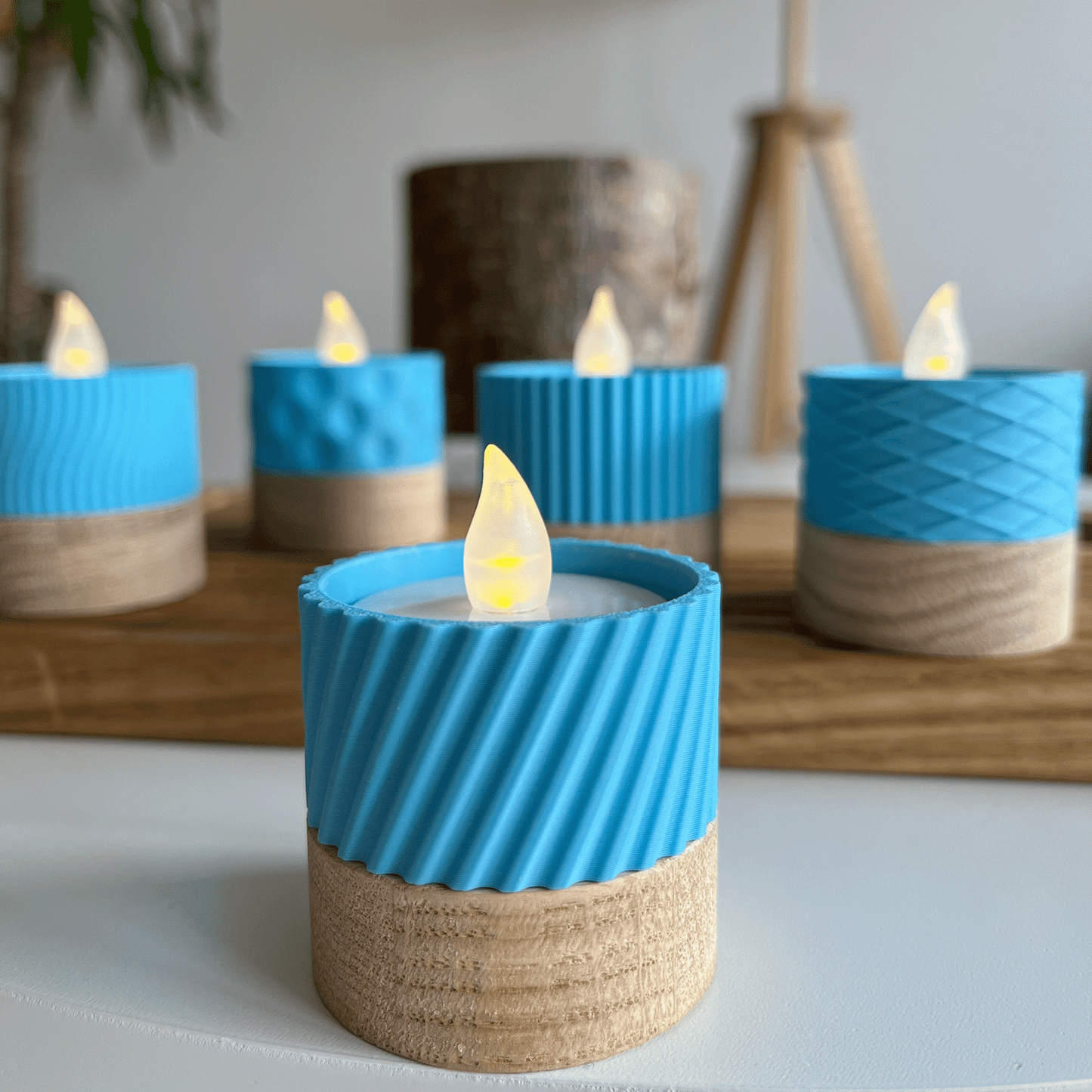 Columina "Curvy"  – Design LED-Teelichthalter von der Factory
