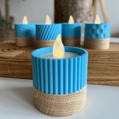 Columina "Riffled"  – Design LED-Teelichthalter von der Factory