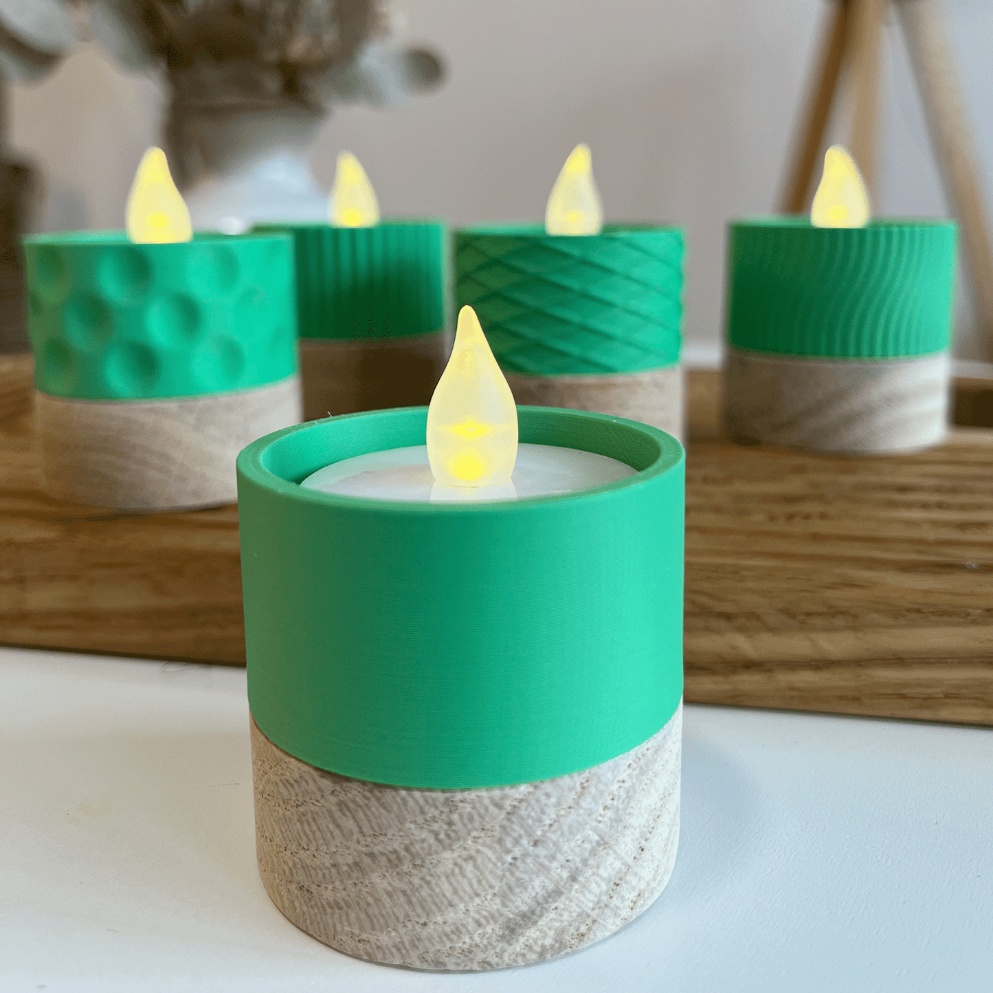 Columina "Pure"  – Design LED-Teelichthalter von der Factory