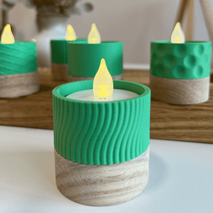 Columina "Wavy"  – Design LED-Teelichthalter von der Factory