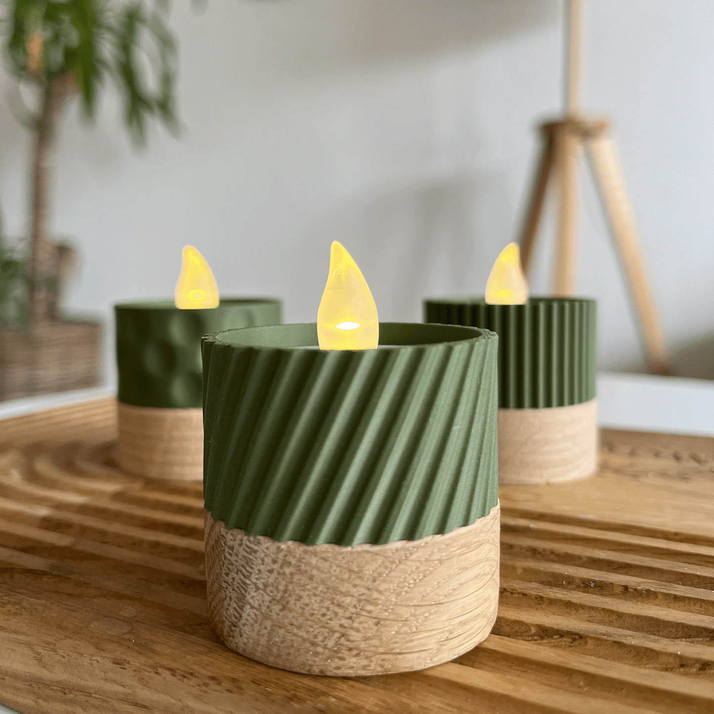 Columina "Curvy"  – Design LED-Teelichthalter von der Factory
