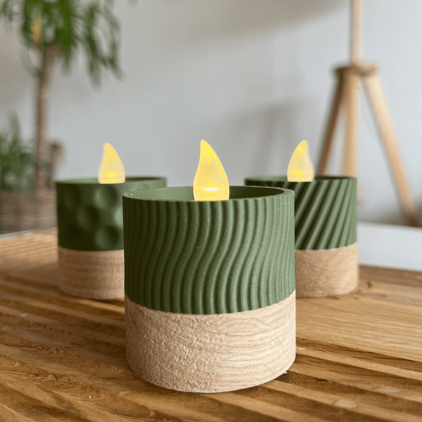 Columina "Wavy"  – Design LED-Teelichthalter von der Factory