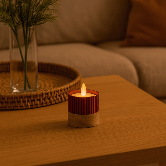 Columina "Riffled"  – Design LED-Teelichthalter von der Factory