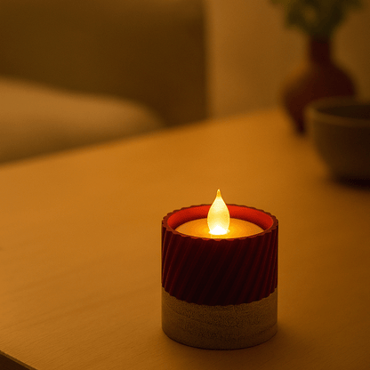 Columina "Curvy"  – Design LED-Teelichthalter von der Factory