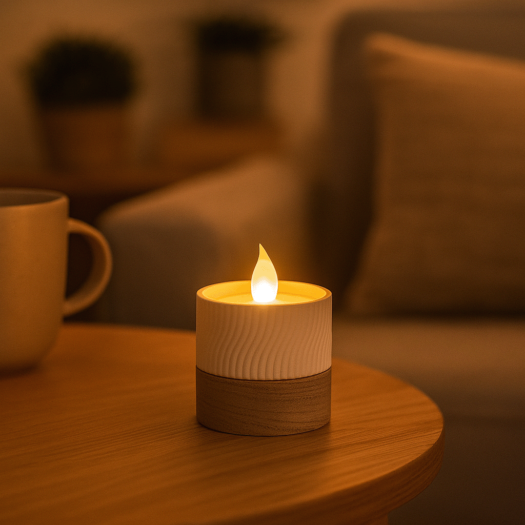 Columina "Wavy"  – Design LED-Teelichthalter von der Factory