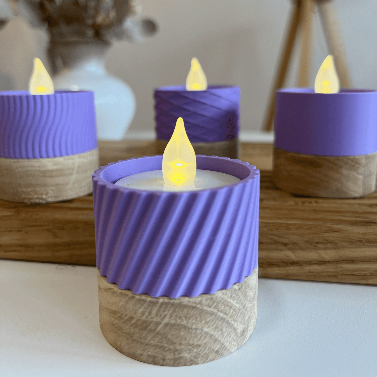 Columina "Curvy"  – Design LED-Teelichthalter von der Factory