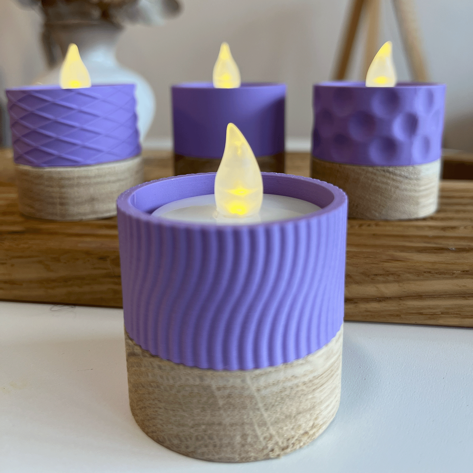 Columina "Wavy"  – Design LED-Teelichthalter von der Factory