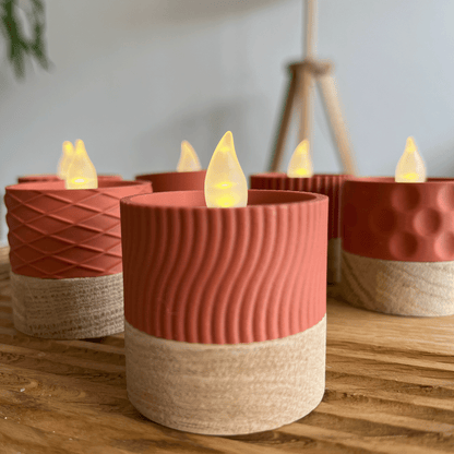 Columina "Wavy"  – Design LED-Teelichthalter von der Factory