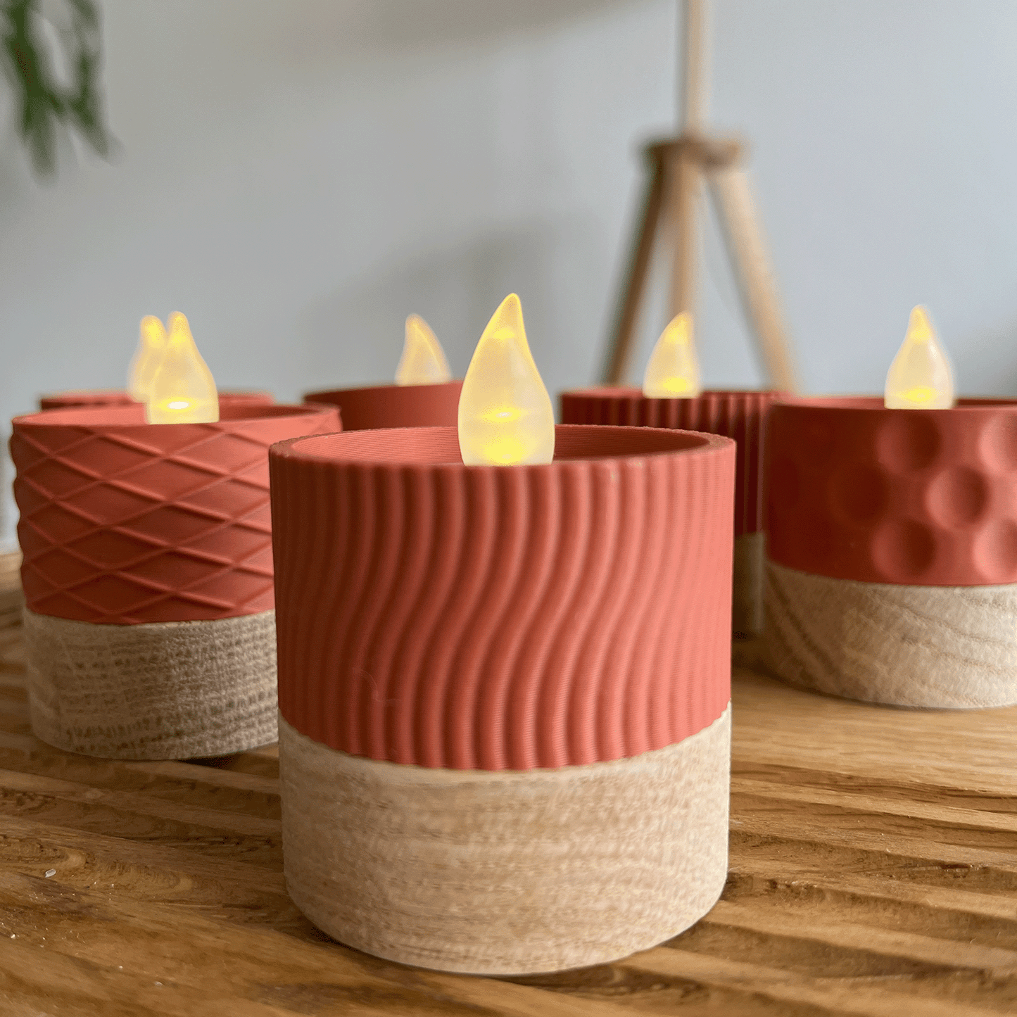 Columina "Wavy"  – Design LED-Teelichthalter von der Factory