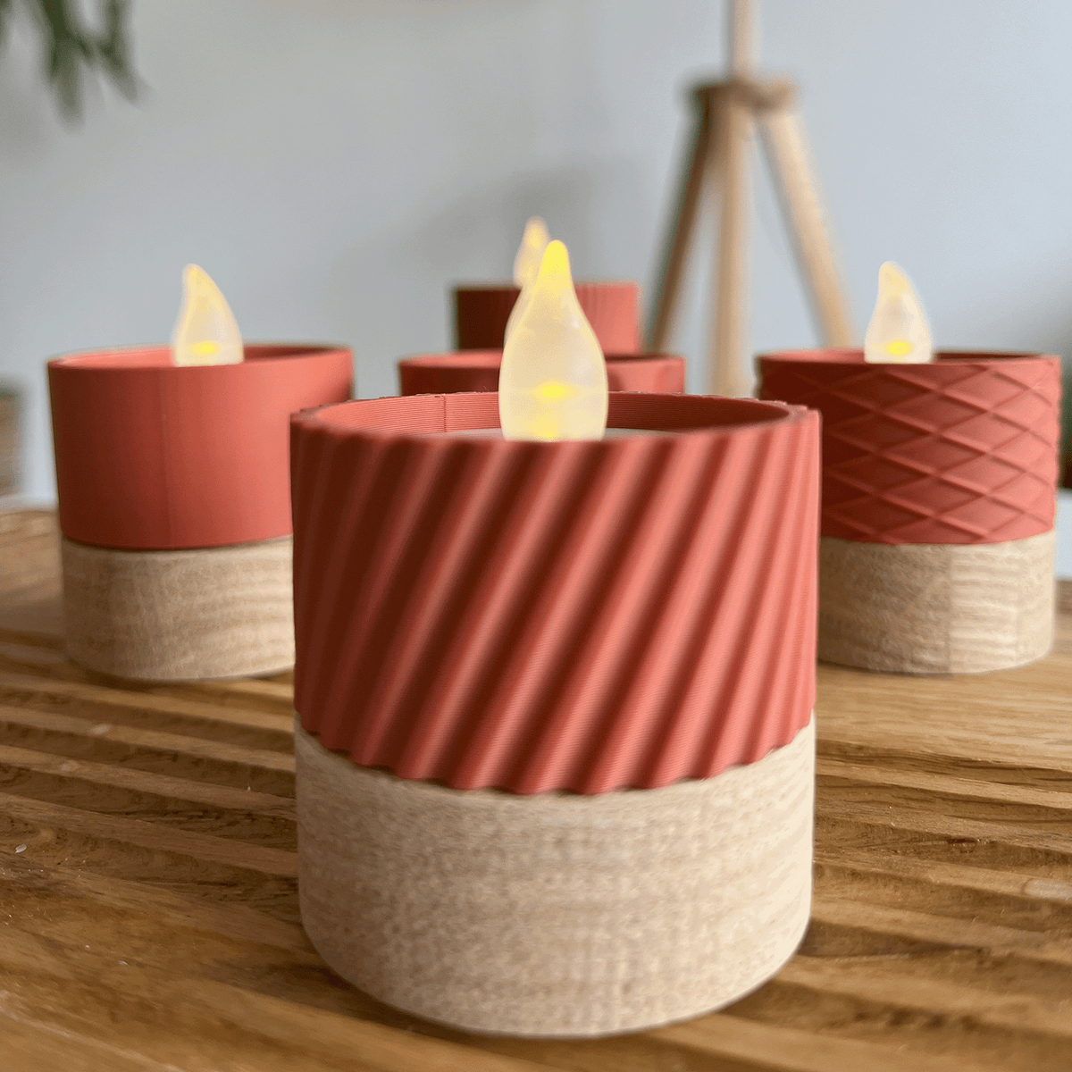 Columina "Curvy"  – Design LED-Teelichthalter von der Factory