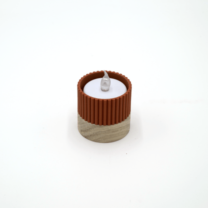 Columina "Riffled"  – Design LED-Teelichthalter von der Factory