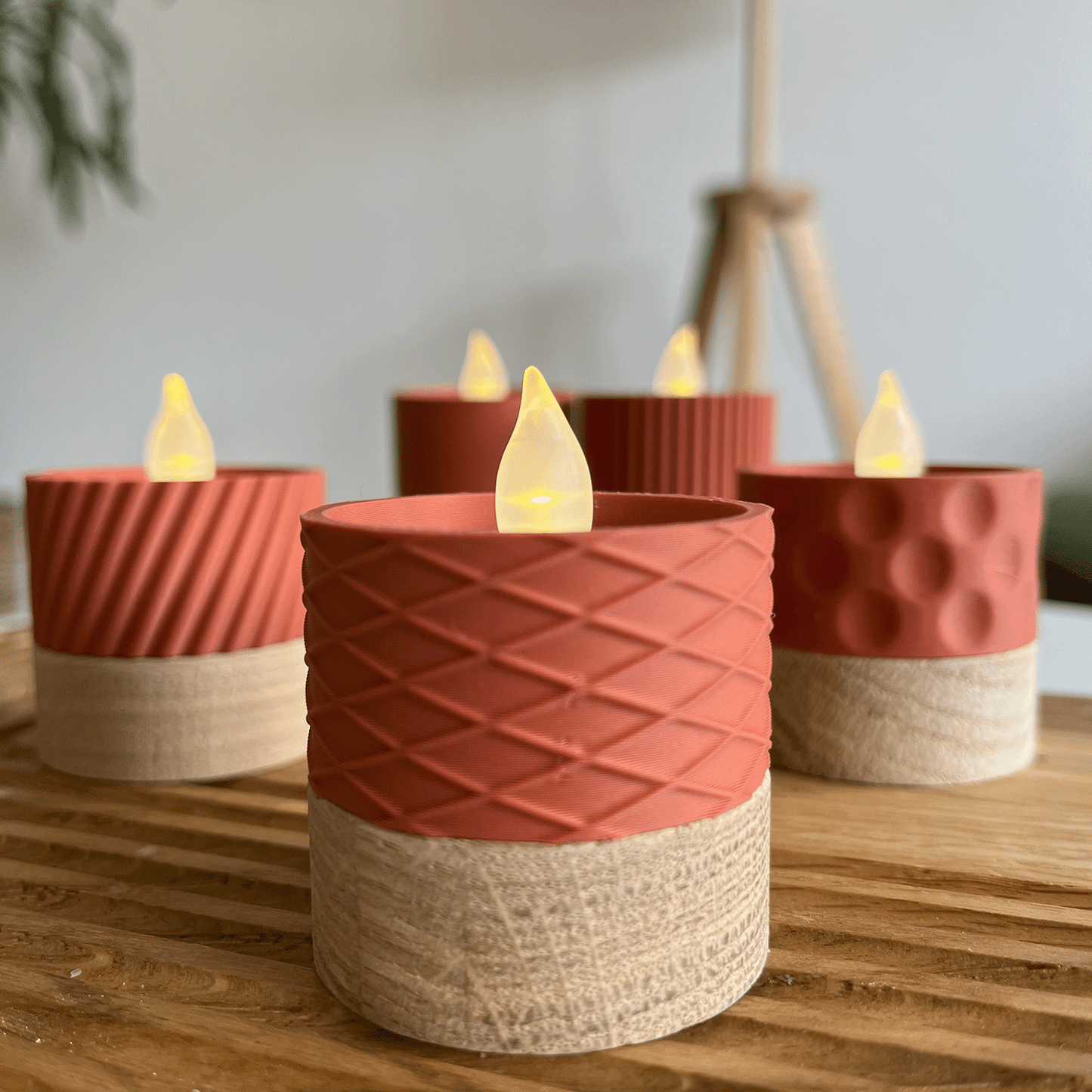 Columina "Waffles"  – Design LED-Teelichthalter von der Factory