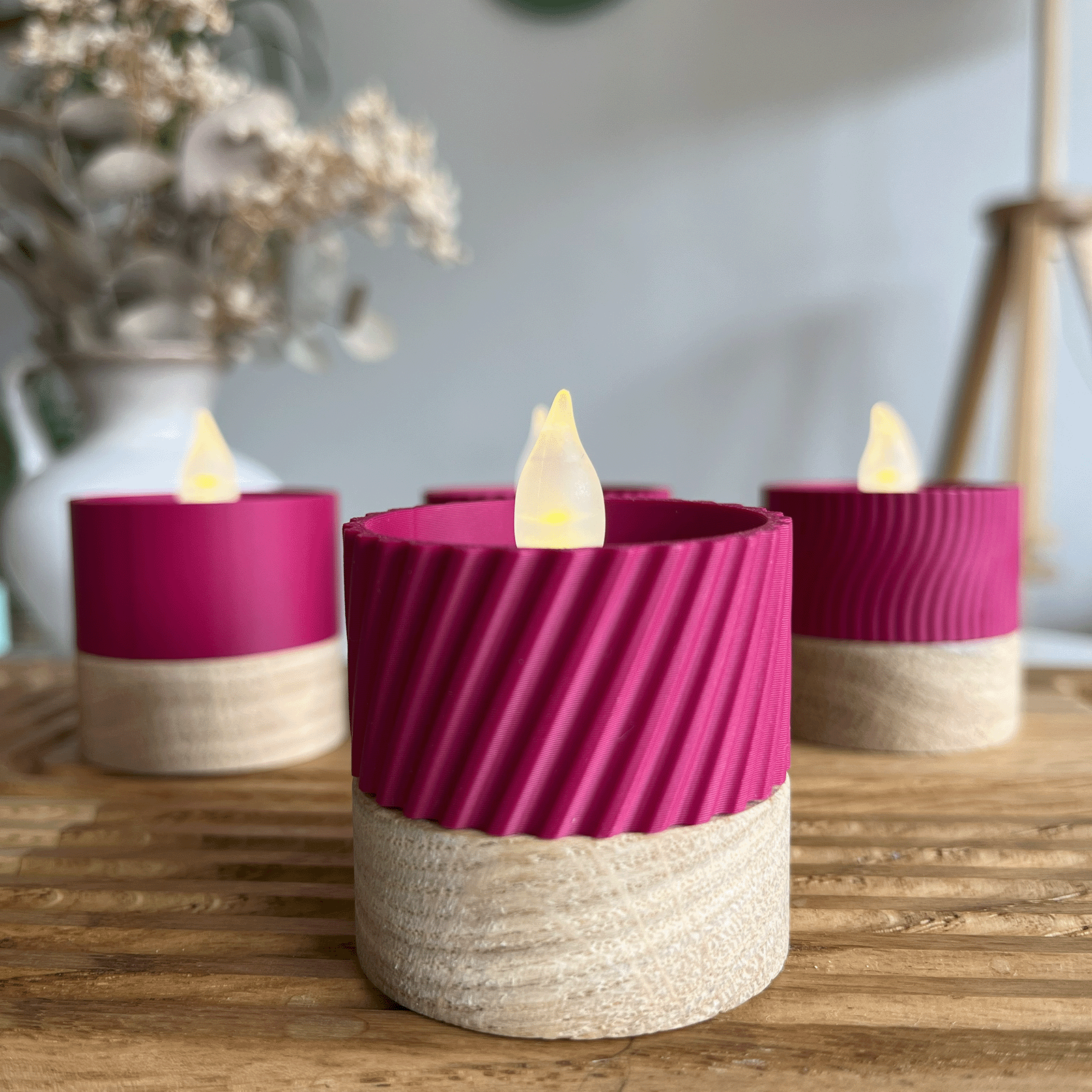 Columina "Curvy"  – Design LED-Teelichthalter von der Factory