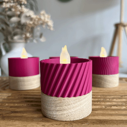 Columina "Curvy"  – Design LED-Teelichthalter von der Factory