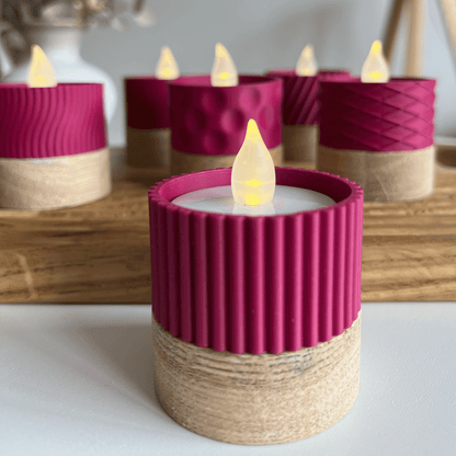 Columina "Riffled"  – Design LED-Teelichthalter von der Factory