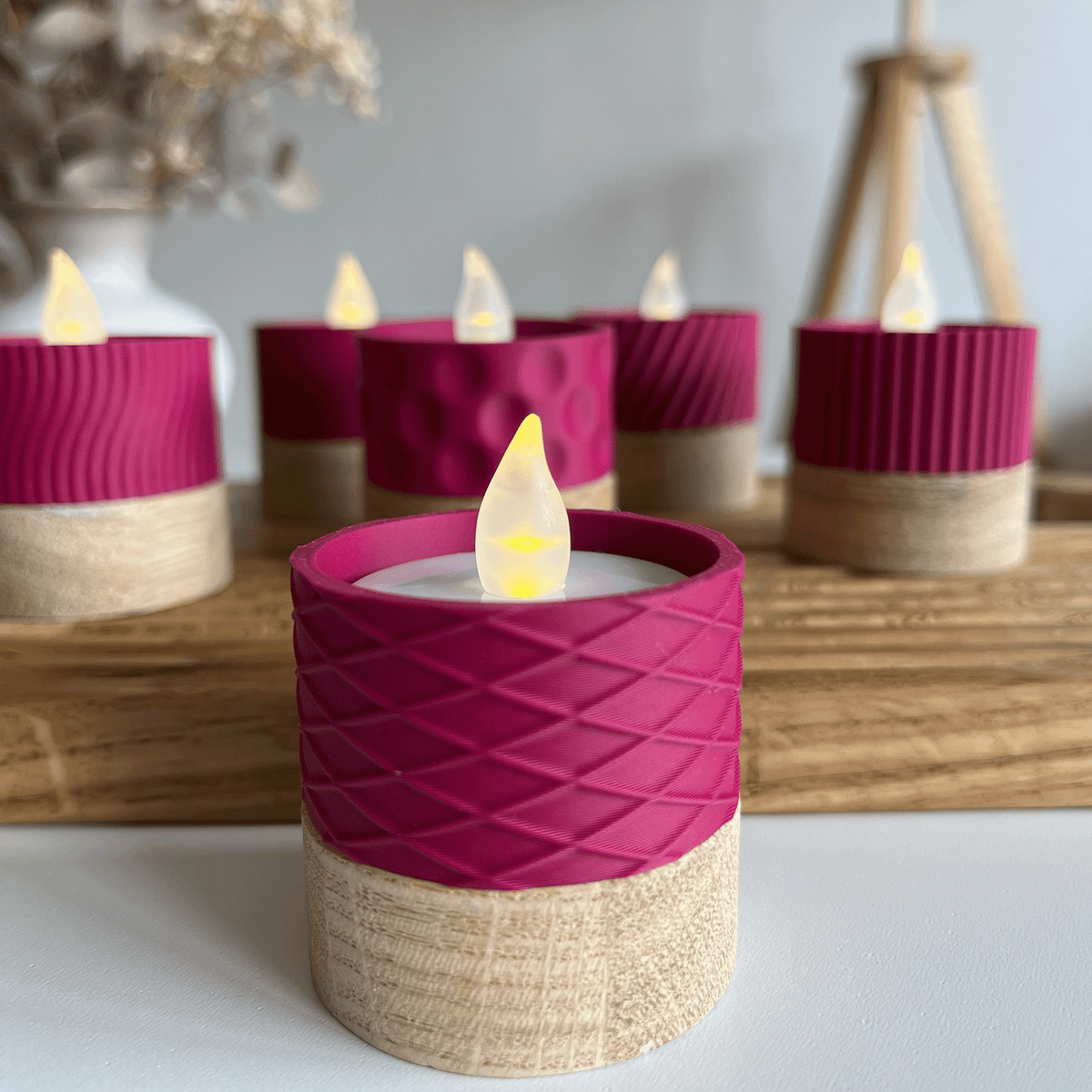 Columina "Waffles"  – Design LED-Teelichthalter von der Factory