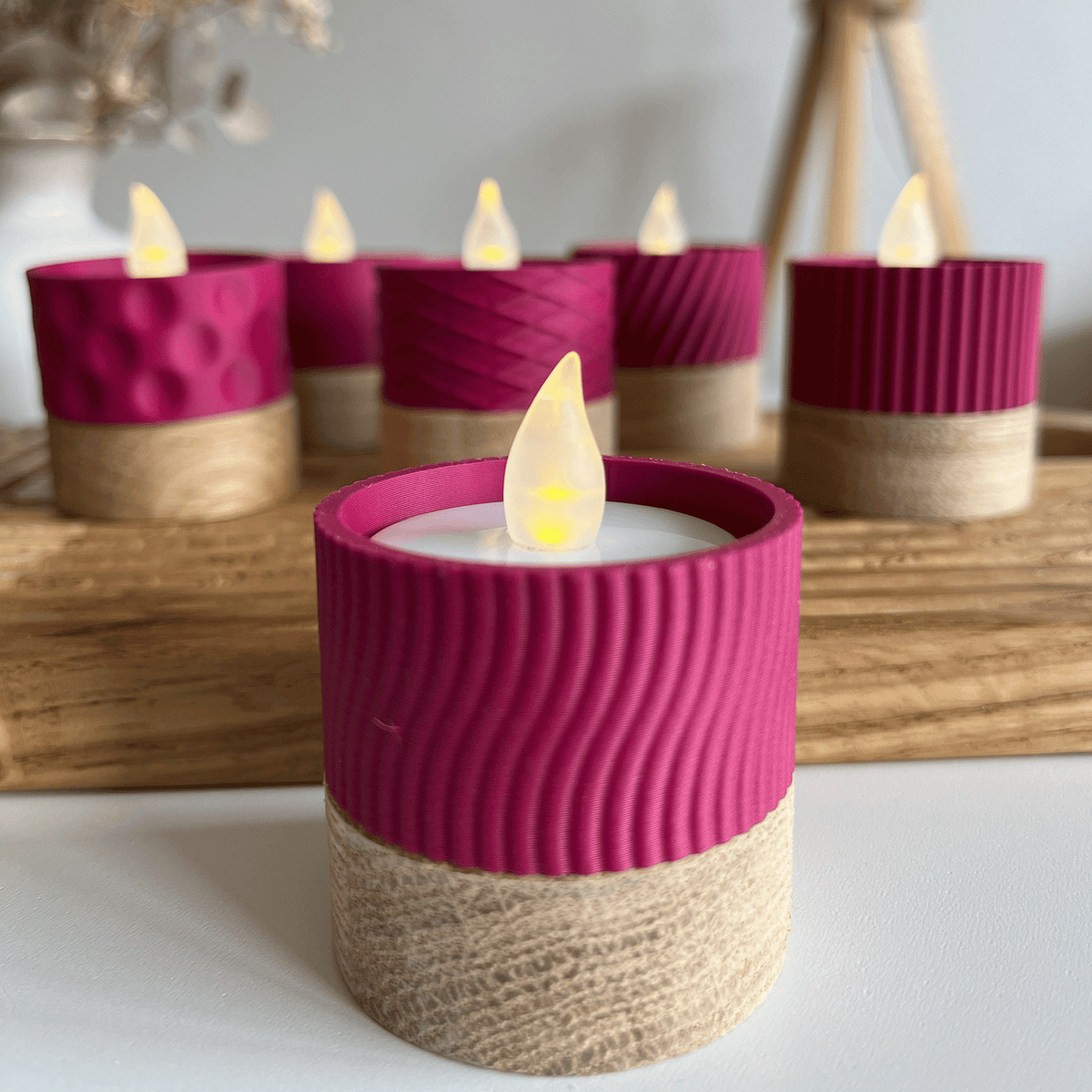 Columina "Wavy"  – Design LED-Teelichthalter von der Factory