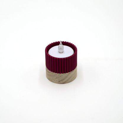 Columina "Riffled"  – Design LED-Teelichthalter von der Factory