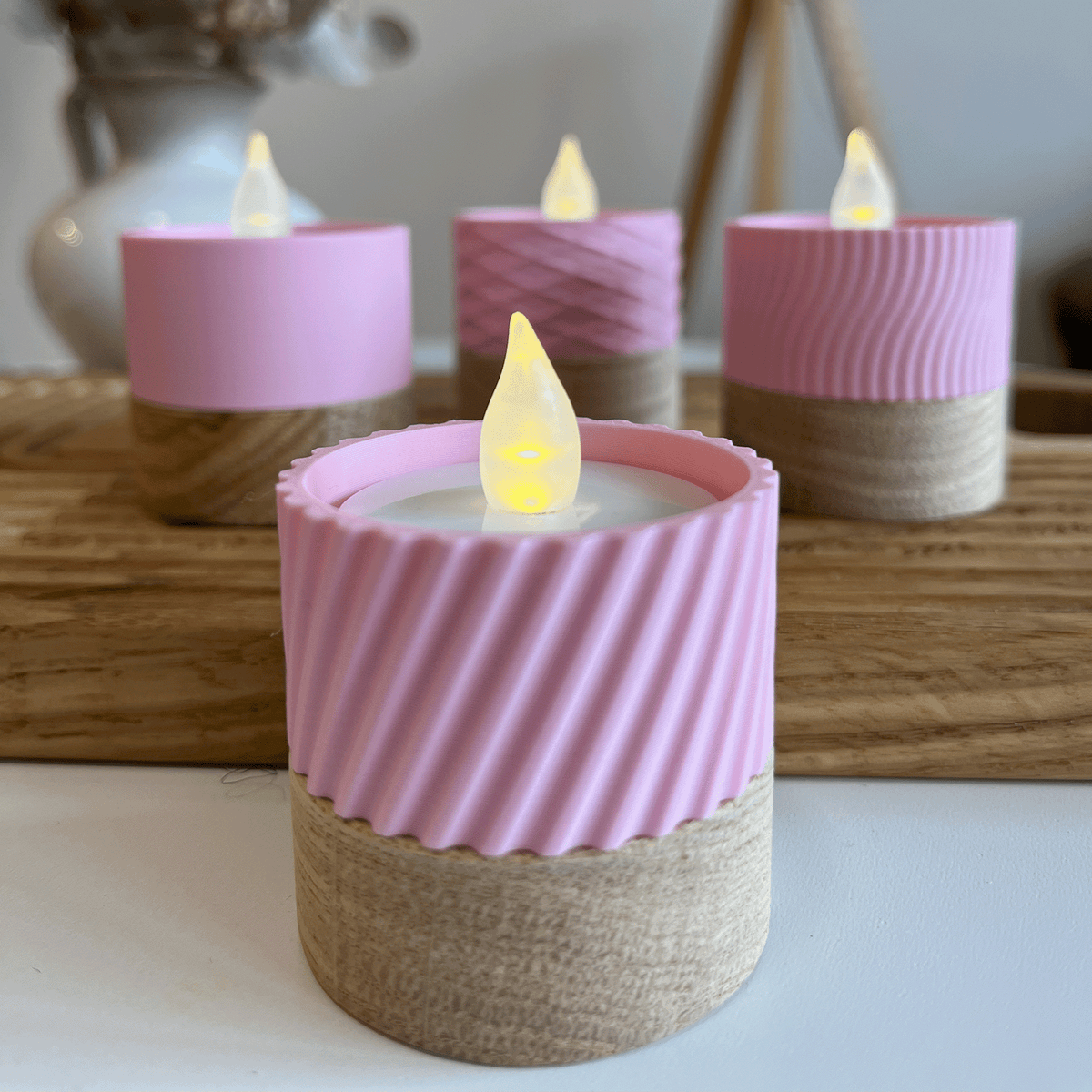 Columina "Curvy"  – Design LED-Teelichthalter von der Factory