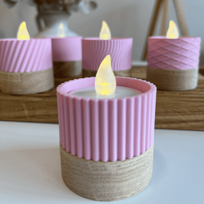 Columina "Riffled"  – Design LED-Teelichthalter von der Factory