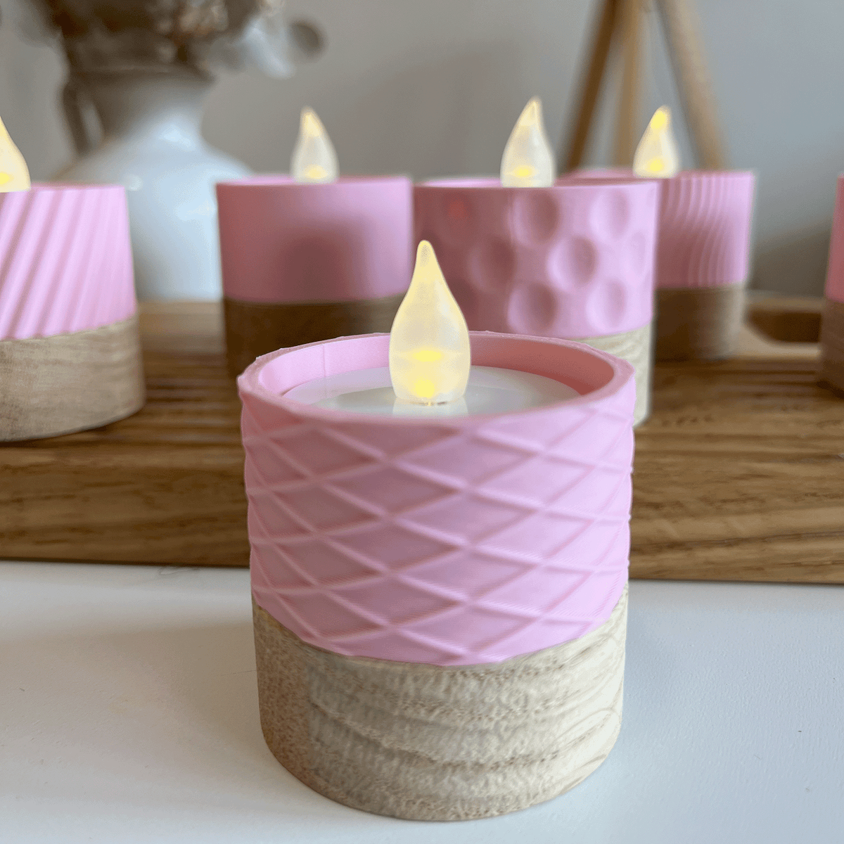 Columina "Waffles"  – Design LED-Teelichthalter von der Factory