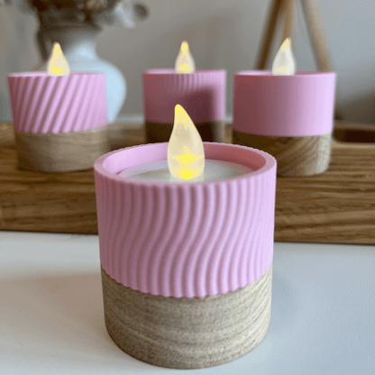 Columina "Wavy"  – Design LED-Teelichthalter von der Factory