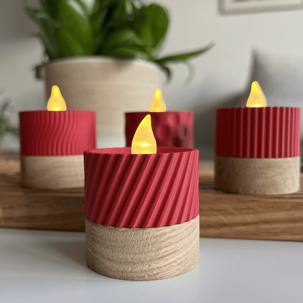 Columina "Curvy"  – Design LED-Teelichthalter von der Factory