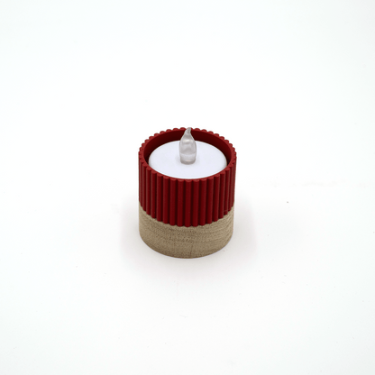 Columina "Riffled"  – Design LED-Teelichthalter von der Factory