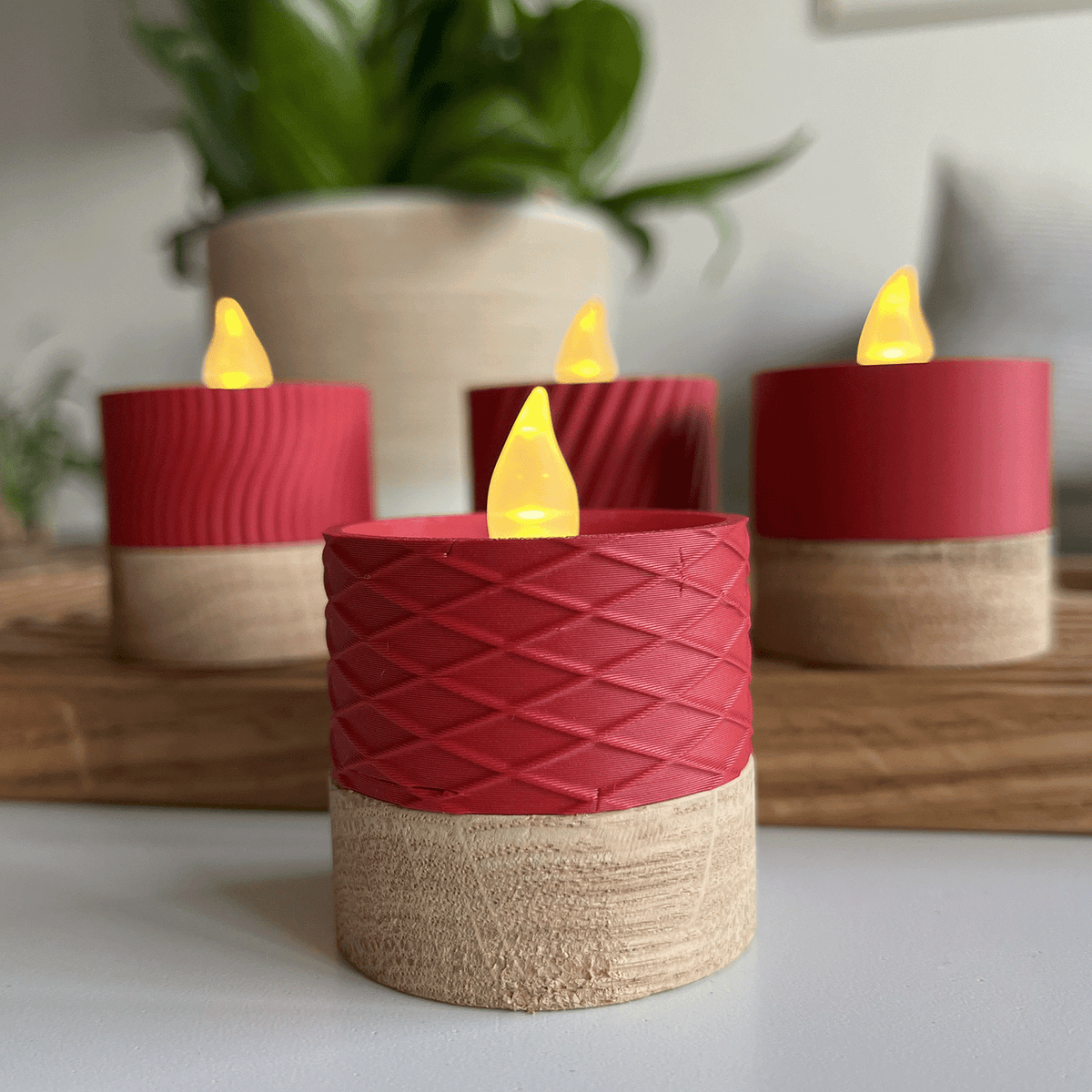 Columina "Waffles"  – Design LED-Teelichthalter von der Factory