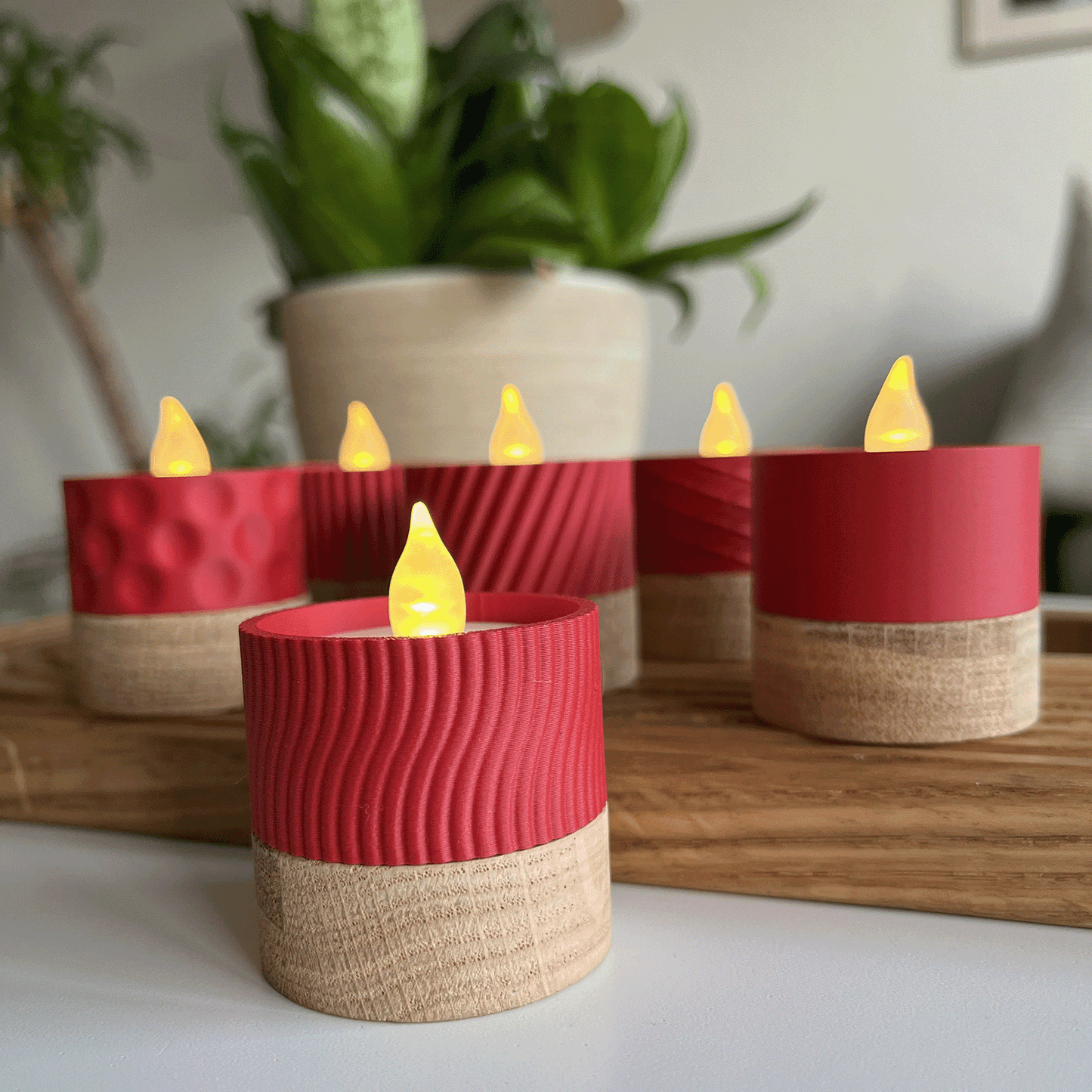 Columina "Wavy"  – Design LED-Teelichthalter von der Factory