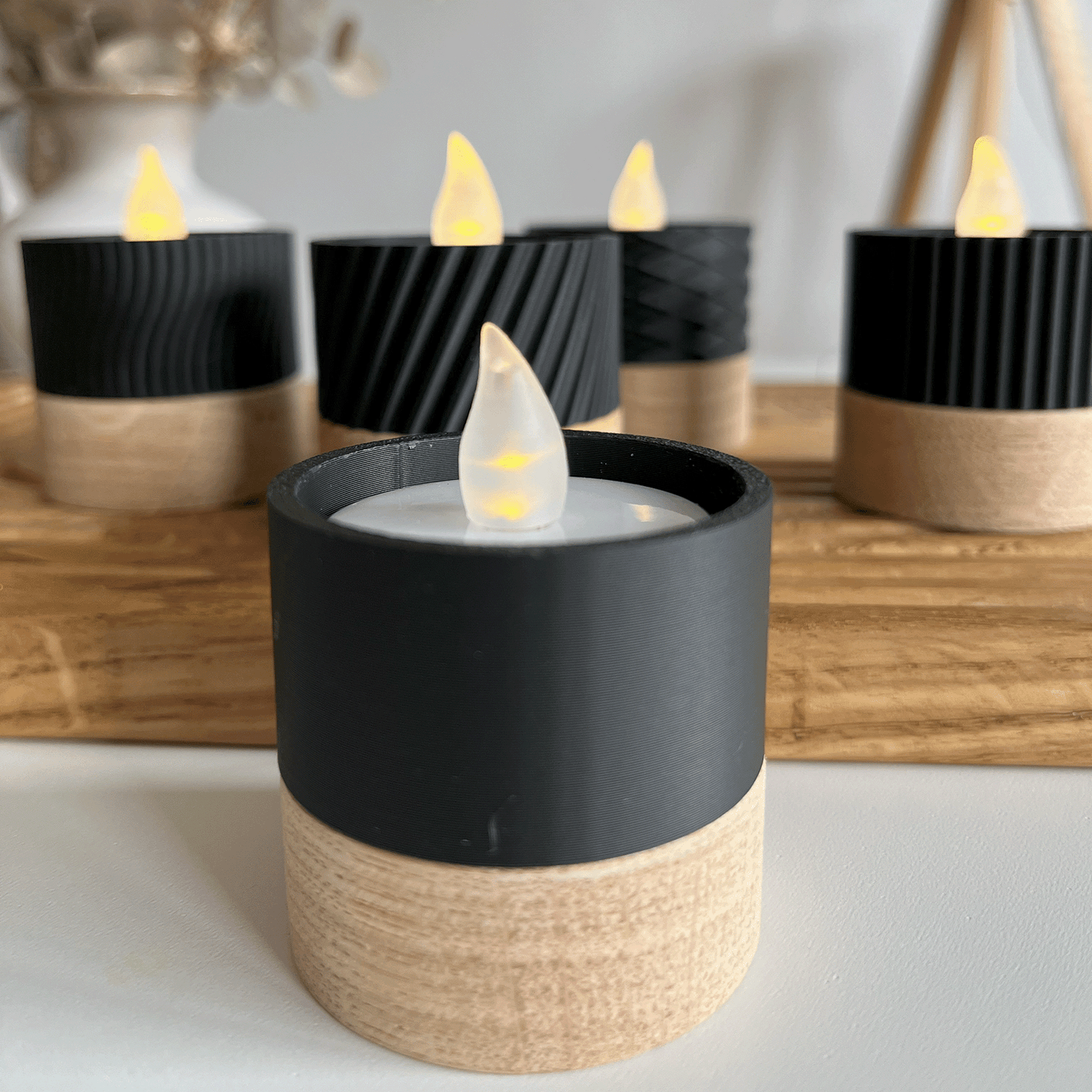 Columina "Pure"  – Design LED-Teelichthalter von der Factory