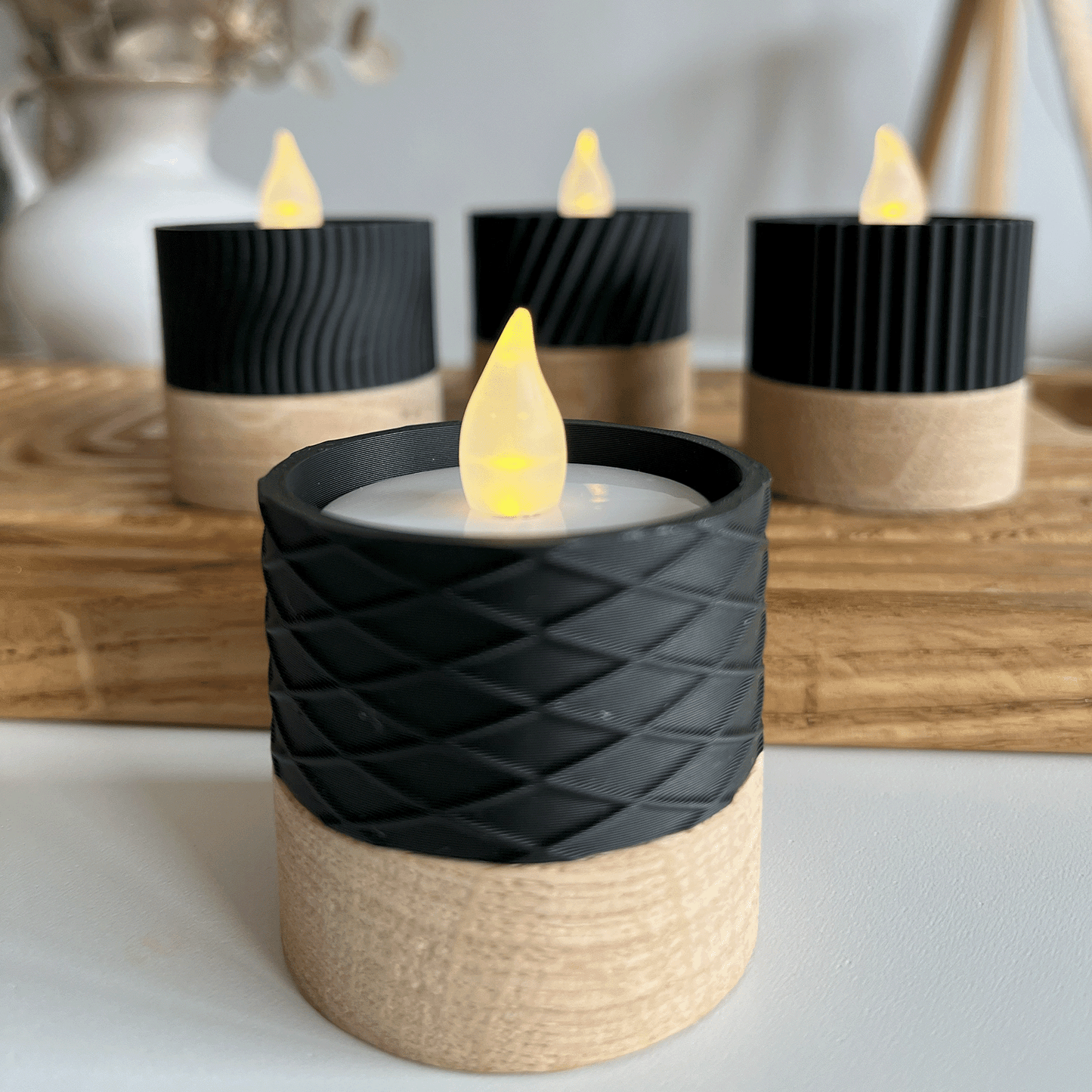 Columina "Waffles"  – Design LED-Teelichthalter von der Factory