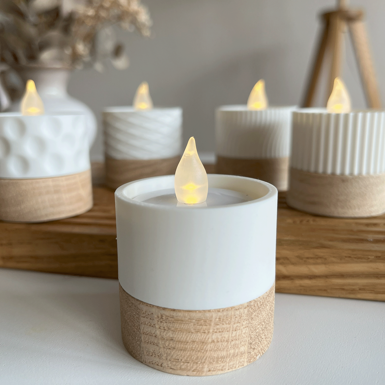Columina "Pure"  – Design LED-Teelichthalter von der Factory