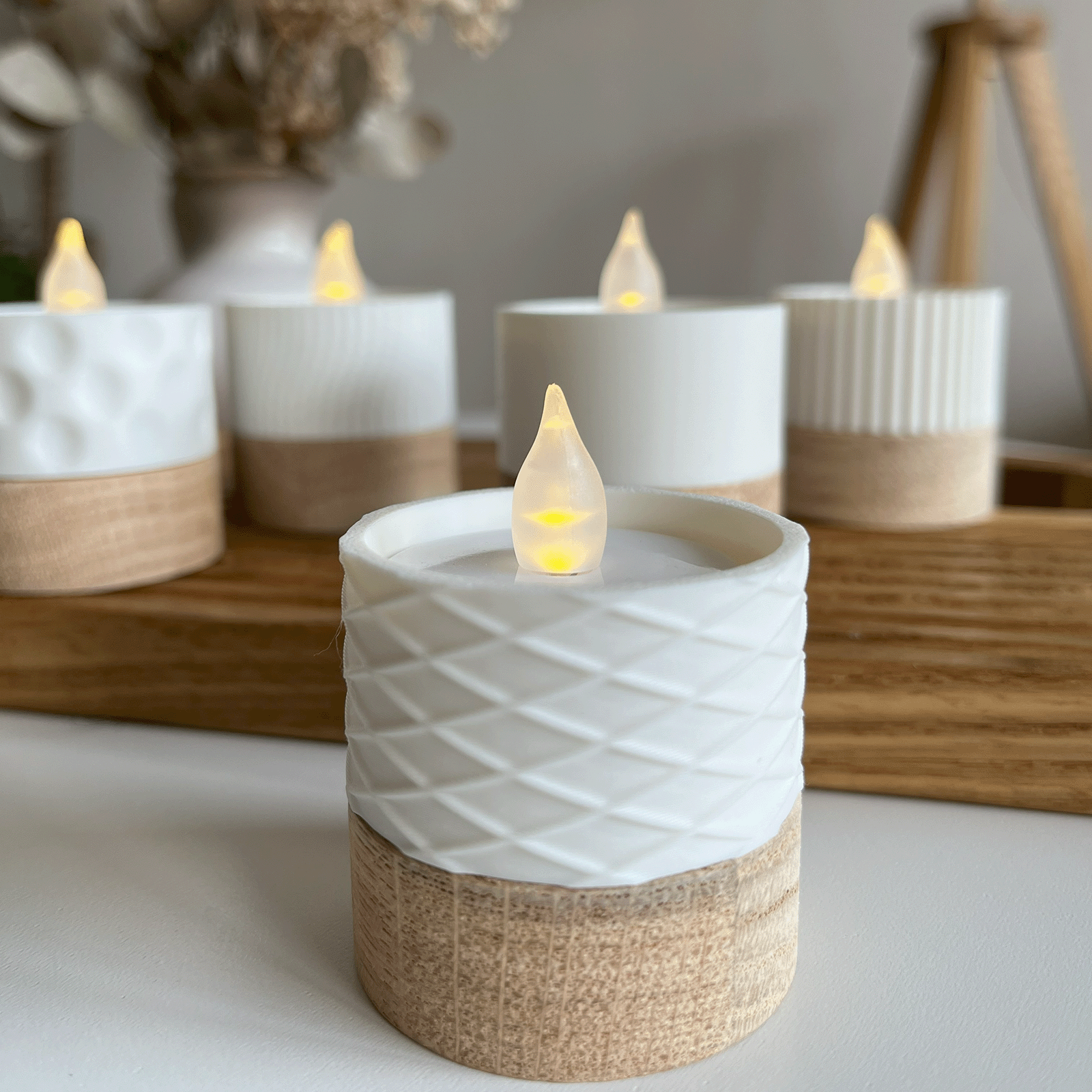 Columina "Waffles"  – Design LED-Teelichthalter von der Factory