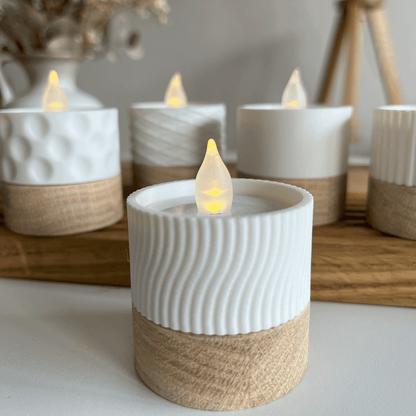 Columina "Wavy"  – Design LED-Teelichthalter von der Factory
